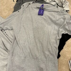 New with tags seraphine medium nursing maternity sweater grey